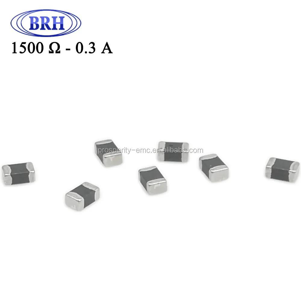High impedence multilayer smd ferrite bead inductor for emi 0805 size 1500ohm 0.3A
