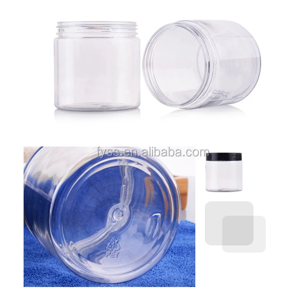 Container Wholesale Empty Fancy Skincare Jar Cream Cosmetic Plastic Skin Care Cream Plastic PP Clear Recyclable SUNSHINE Plastic