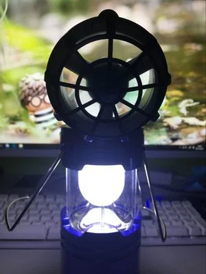 2018 New Best-Selling Mini Portable LED Lamp With Cooling Fan