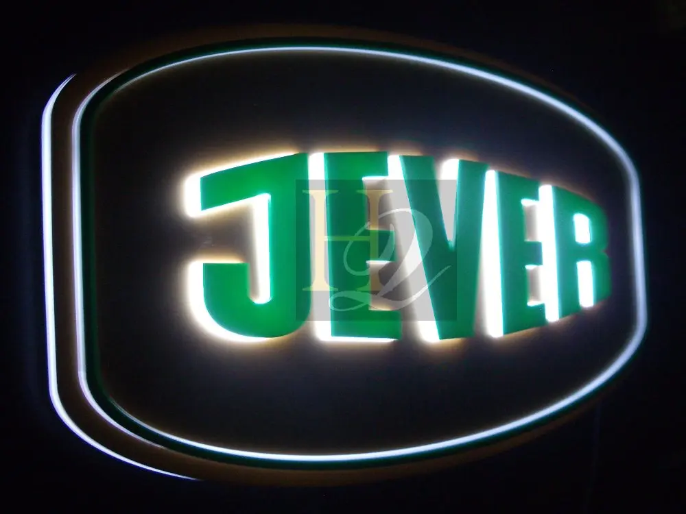 Customized Logo light box Led Acrylic round Light Box beer logo sign for bar