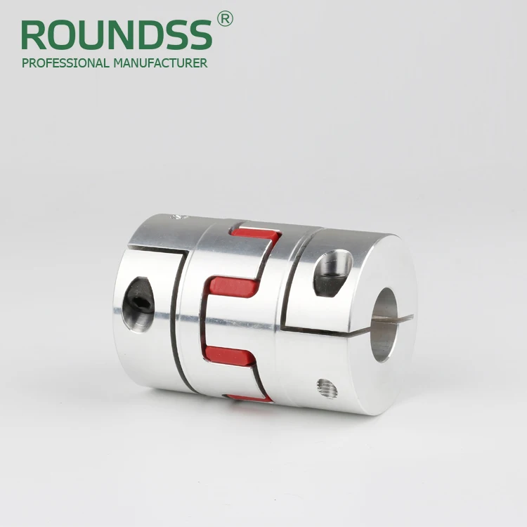 Roundss 20mm Flexible Shaft Coupler Red Soft Rubber Flexible Coupling Stepper Motor Coupler