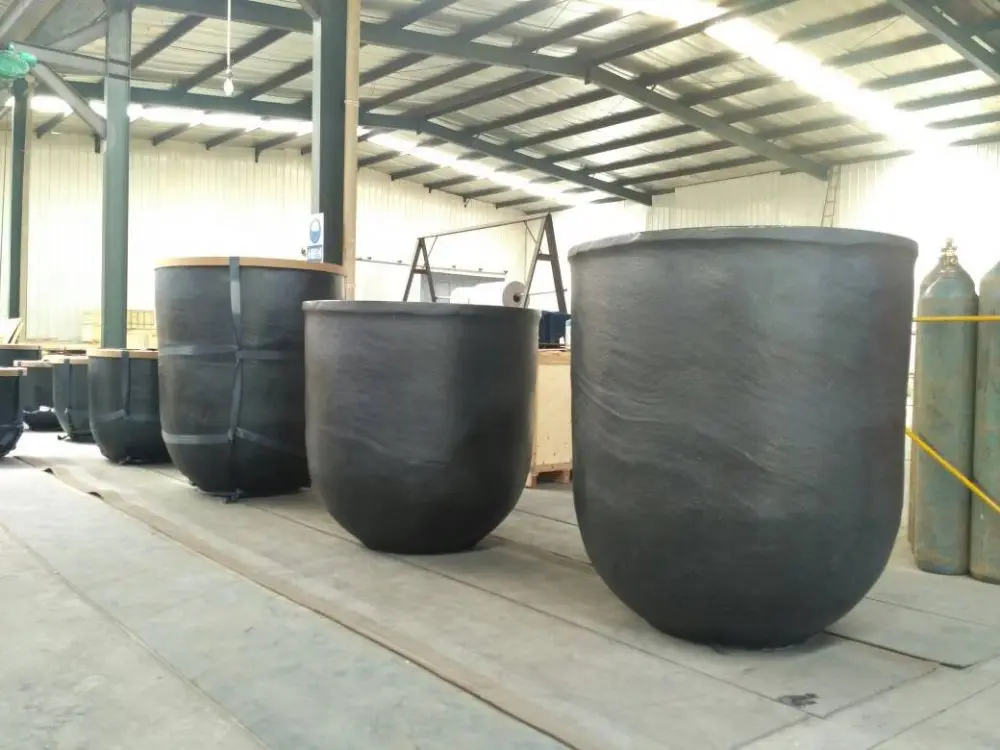 500kg aluminum melting crucibles