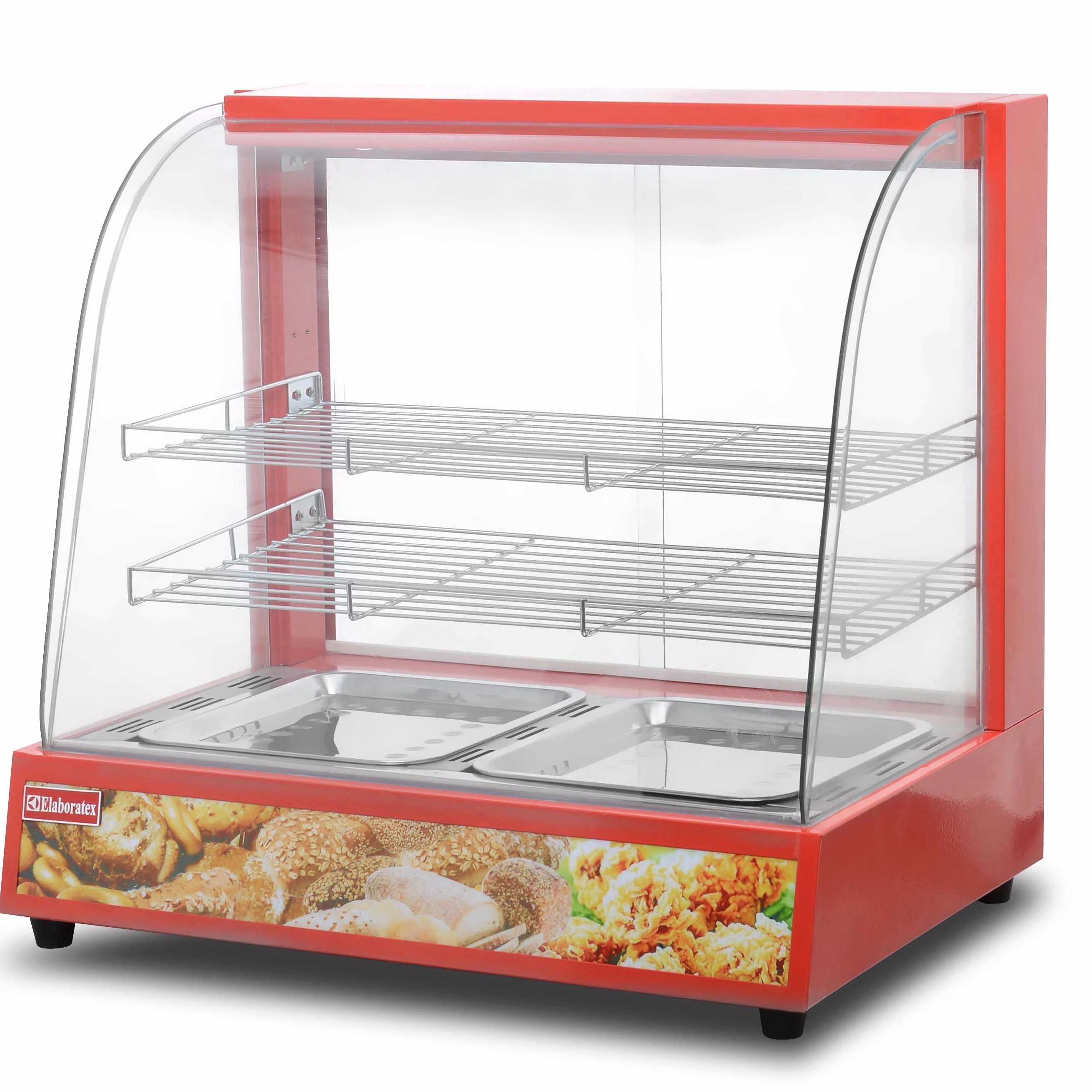 Glass Food Warmer Display Show case commercial kitchen equipment