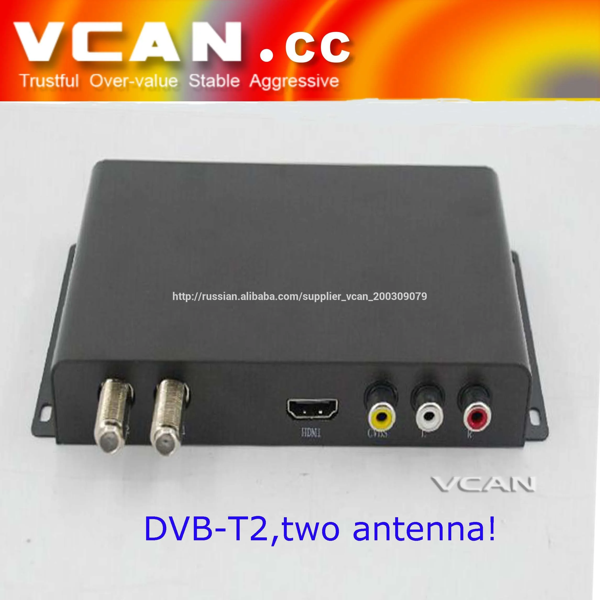 Россия автомобилей DVB-T2 DVB-T USB HDMI HDTV тюнер 2 активная антенна высокая скорость
