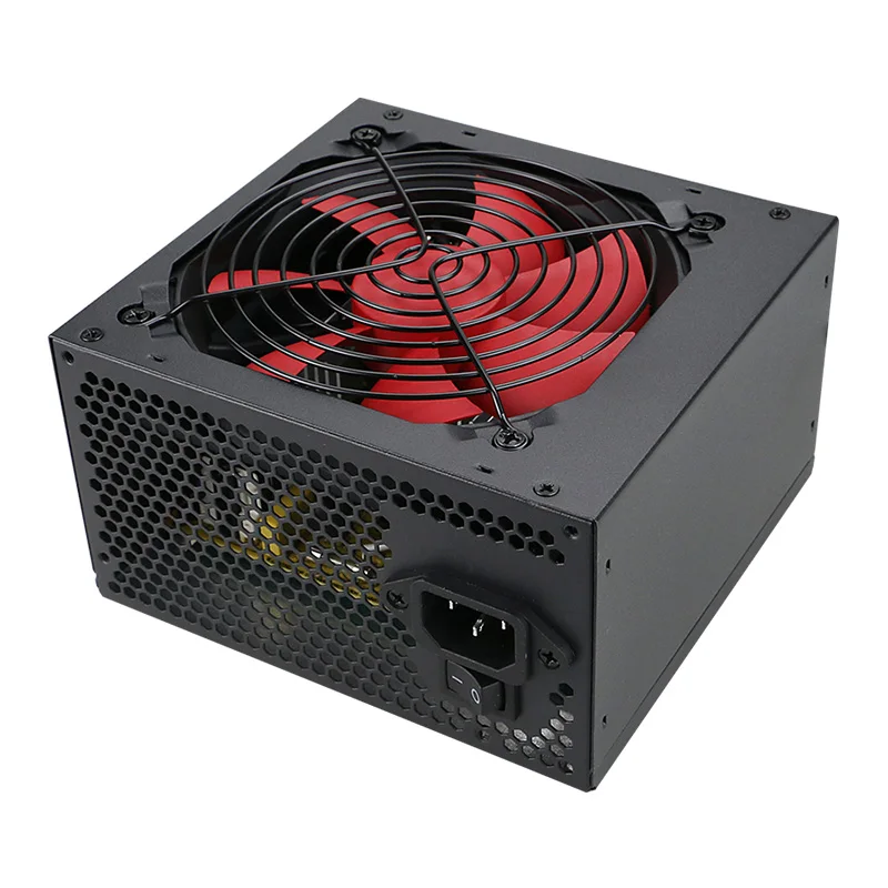 500W Gaming Smart Silent 120mm Cooling Fan ATX 12V Computer Power Supply PC PSU