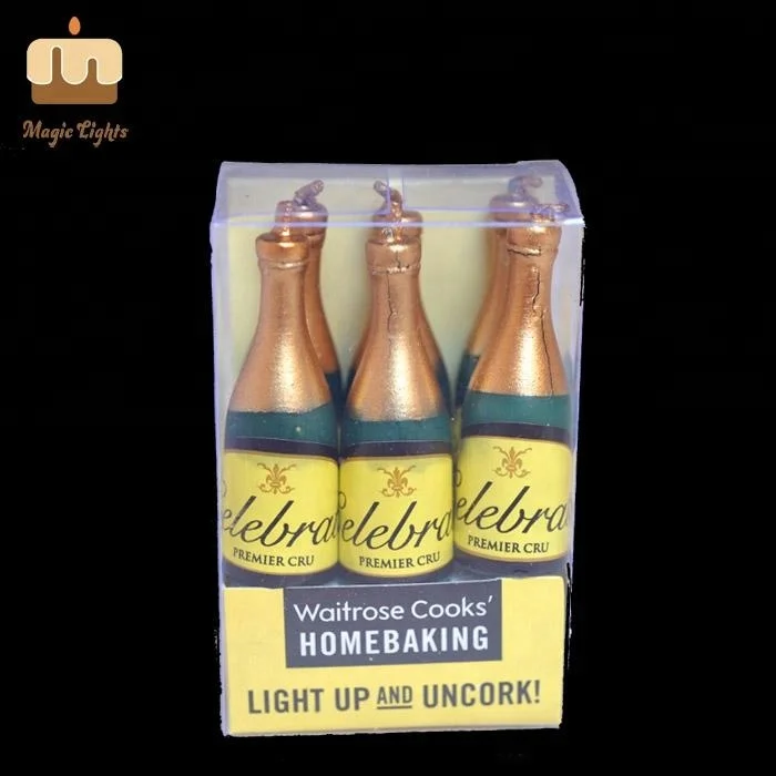 Professional Design Party Occasion Wine Bottle Party Candles For Sale Supplier