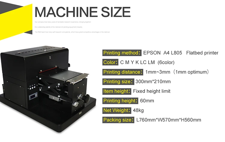 
wholesale clothing flatbed printer A4 size printing mens t shirts cell phones smartphones cover 