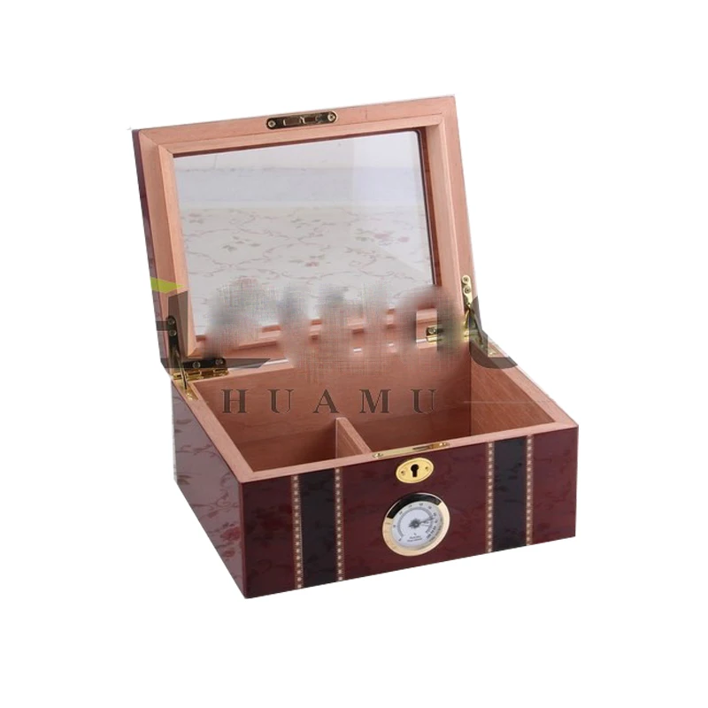 
 Высококачественная Лаковая коробка для сигар из испанского кедра, деревянная коробка для хранения сигар, оптовая продажа  