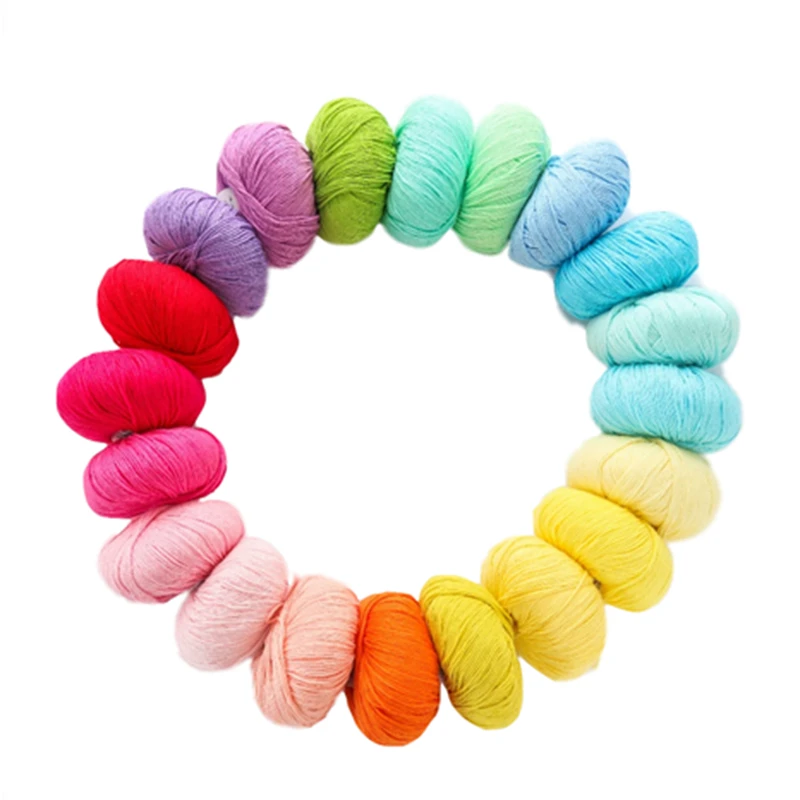 
Amazon top sale 8ply baby cotton knitting yarn for sweaters hats and scarves 