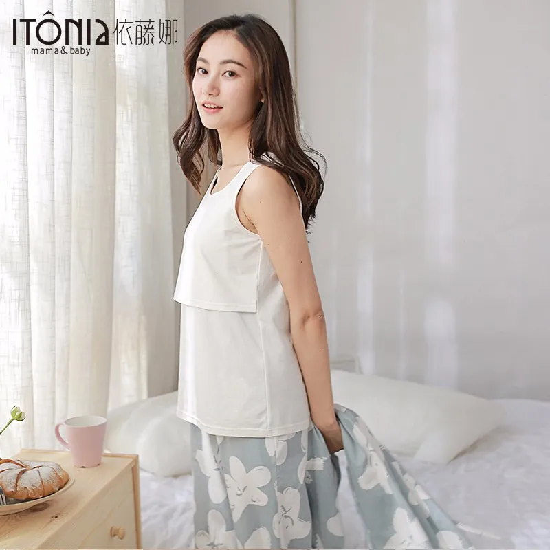 Hongyan company high quality smooth soft nursing pyjamas adult overalls