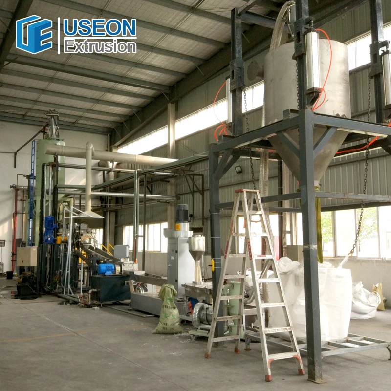 Популярные pp pe recycle машина Новый пластиковых отходов экструдер экструзии гранулятор линии