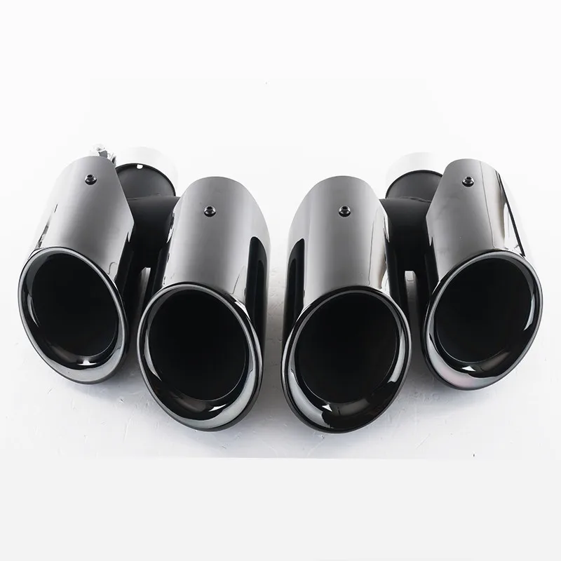 AUTO Car Carbon fiber Stainless Steel exhaust Muffler tails tips suit for Porsche  panamera Cayenne MACAN Sport style 2014-2017