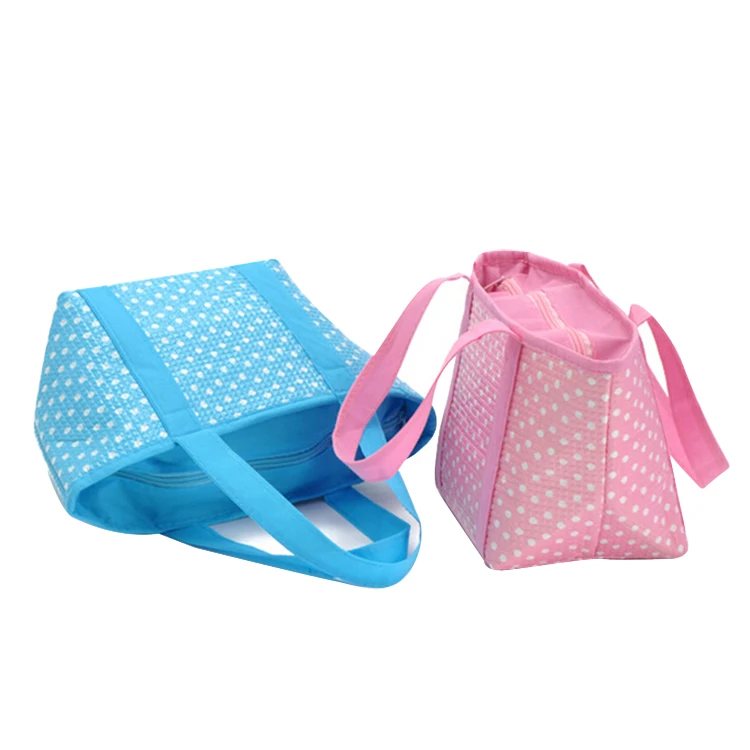 
China Manufacturers Custom Printed Lunch Cooler Insulated Shopping Bag 