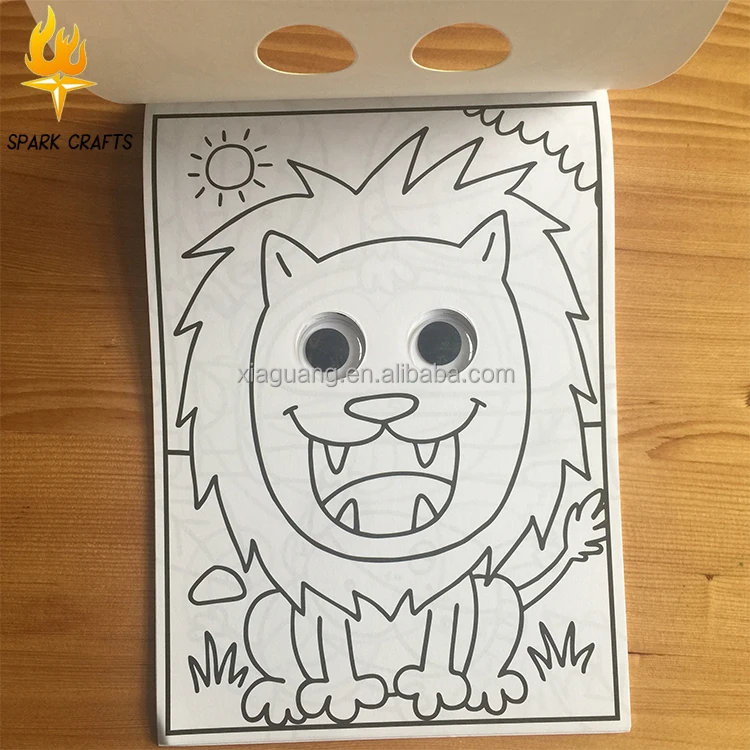 Custom Child googly eye coloring book for kids