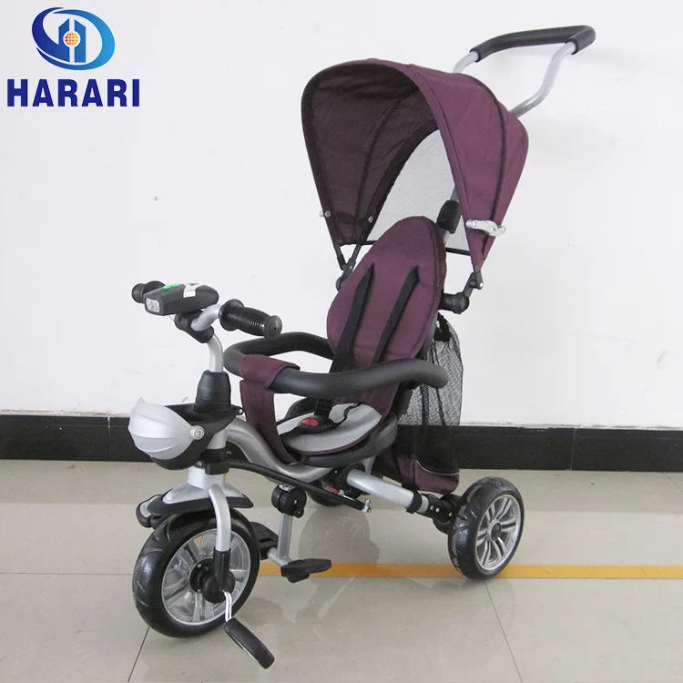 Rotated seat baby trike multi-function child tricycle 4 in 1