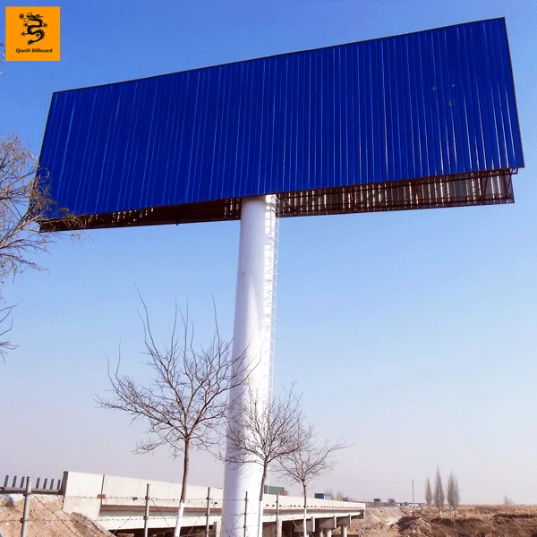 
Double sides steel structure outdoor advertising hoarding design 