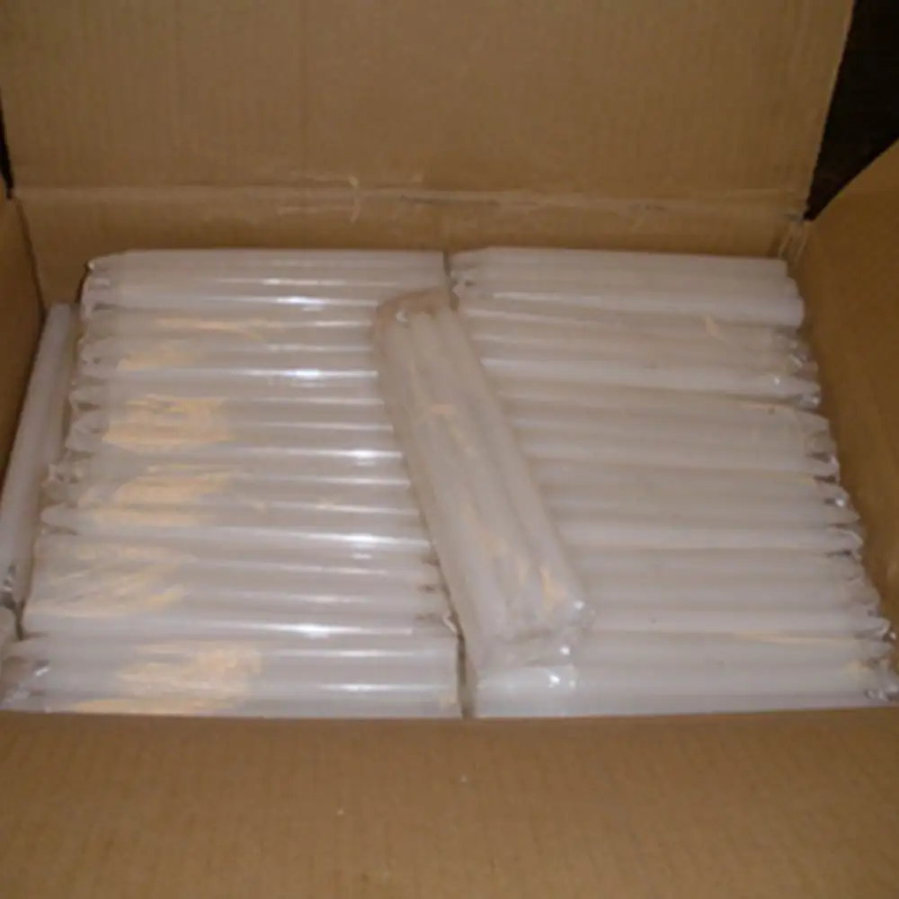 100% paraffin wax unscented 1.9x15cm black 43g stickwhite candle