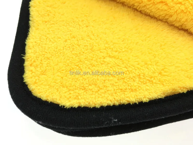 16'*16' 500GSM Microfiber Coral Fleece Auto Detailing Car Interior and Outside Cleaning Towel Cloth