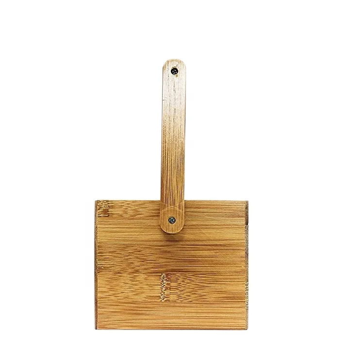 Деревянный бамбуковый органайзер для офисного стола с ящиком для хранения мелочей