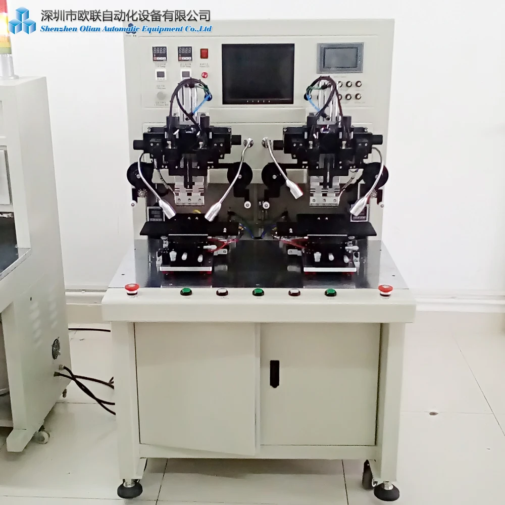 Olian new iphone x samsung s7 edge screen Automatic Flex Cable bonding Machine with 4 Microscope to repair all mobile phone LCD