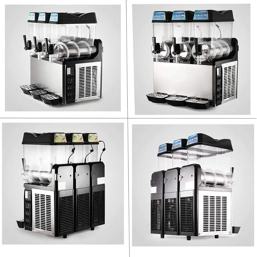
New Design 3 Tanks Slush Machine for Shopping Mall Use 