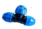 Plastic pipe fitting 16 bar PN16 compression tee elbow PP PE fitting