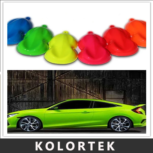 11 color fluorescent car paint, fluorescent pigment powder, neon paint colors