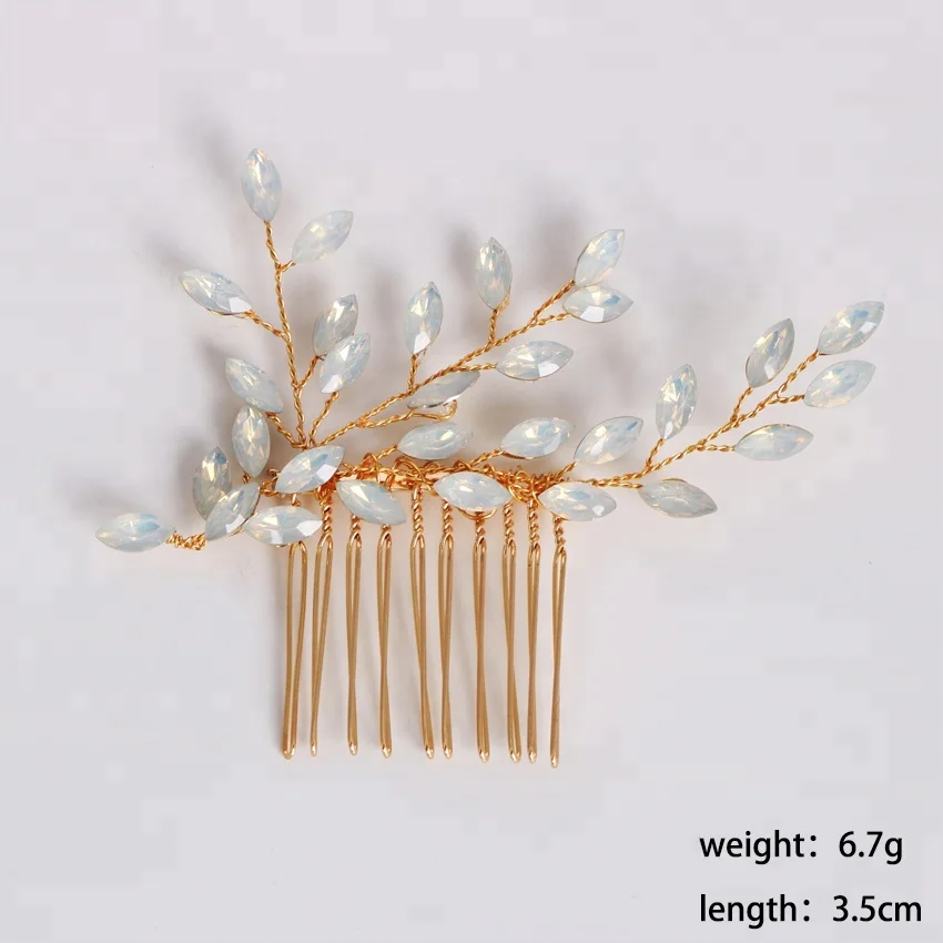 Wholesale fashion wedding bride crystal hair comb
