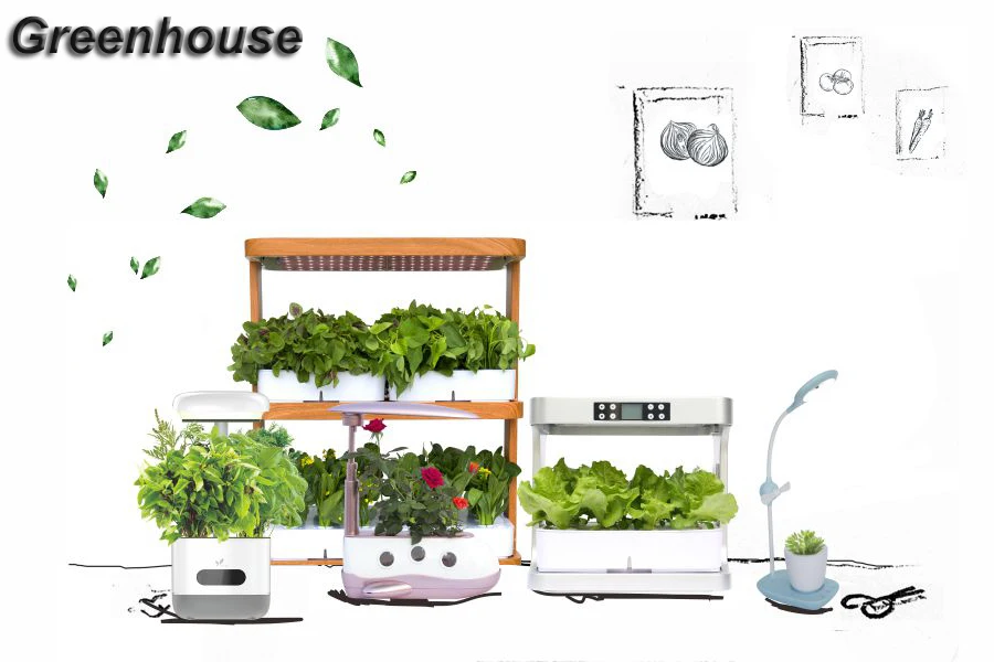 2019 led hydro indoor mini auto grow system grow box complete indoor plant box Agriculture Farming