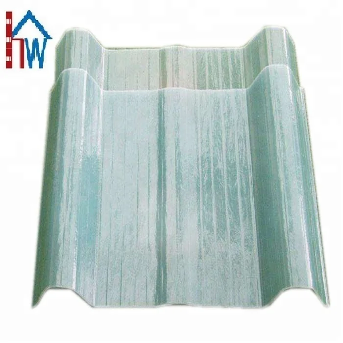 
High quality building material frp sheet green house roof tile 