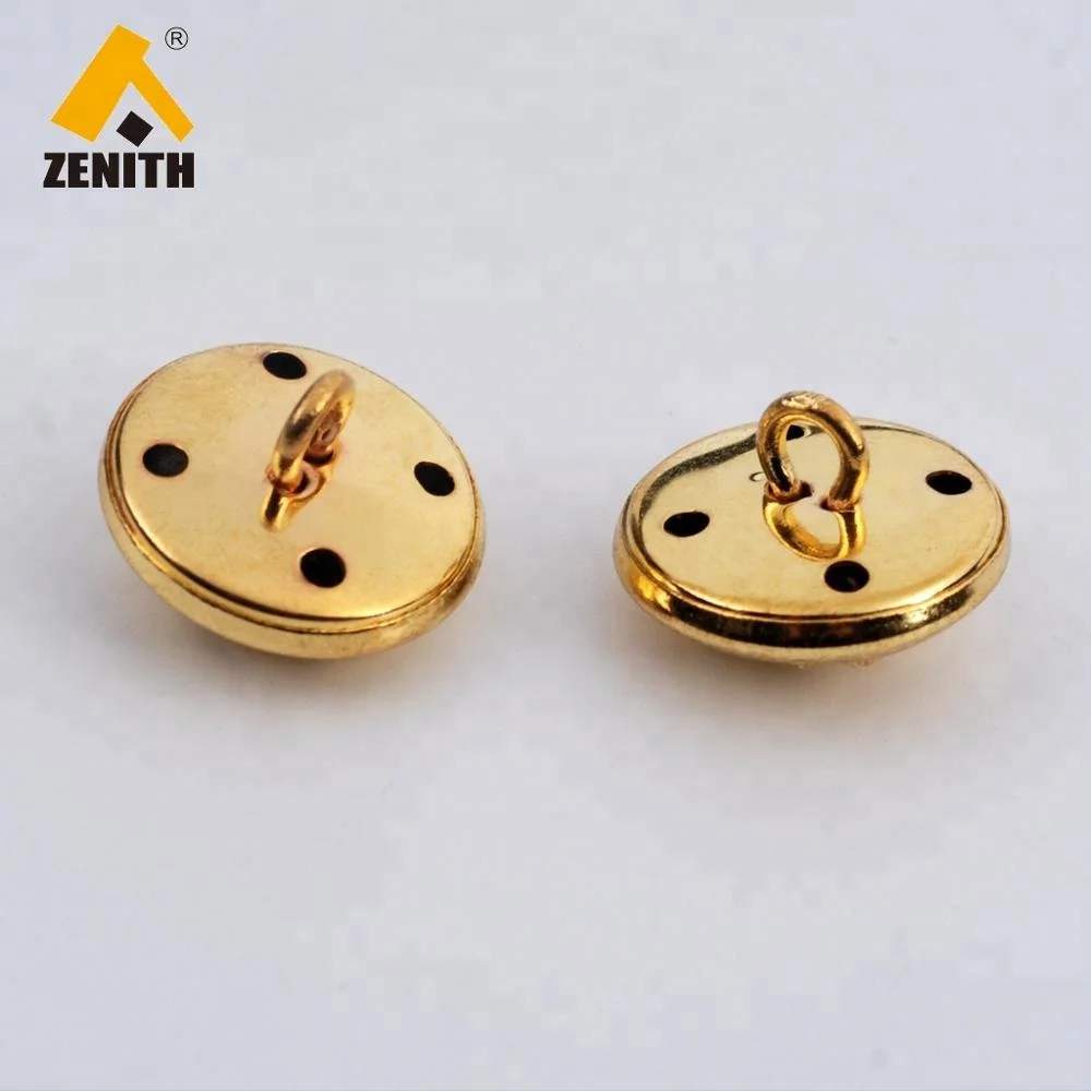 Gold  Plating Sewing  Customize Button for  Coat  Garment Denim Sportswear Shank Button BM10228