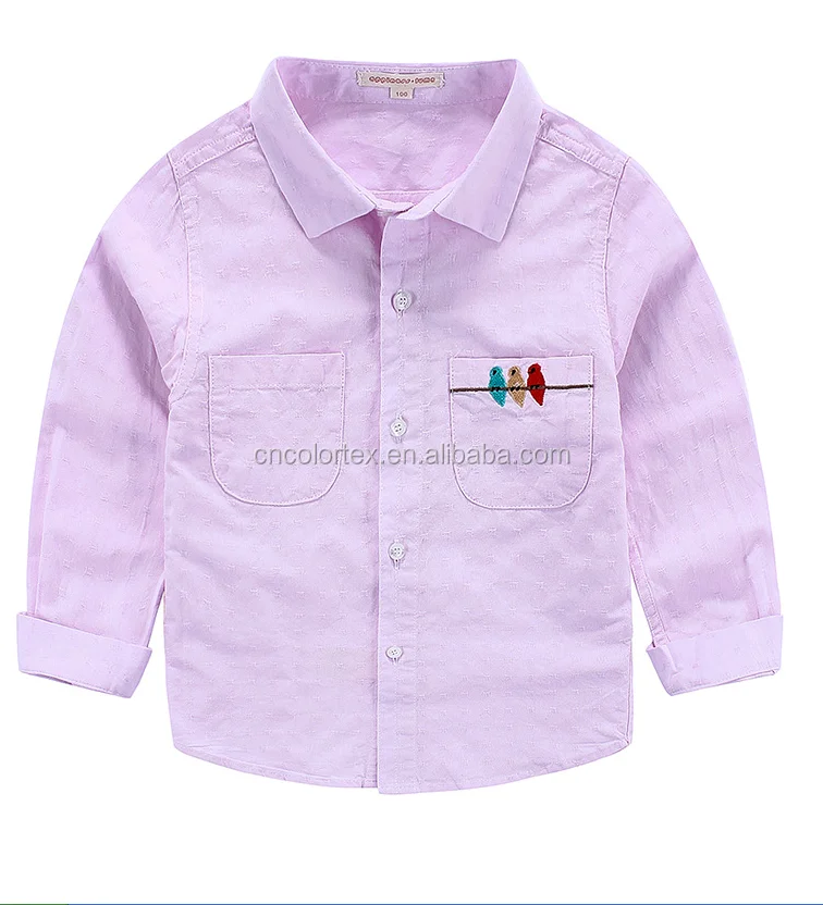 
The boy embroidery wholesale cartoon cotton long sleeve shirt 
