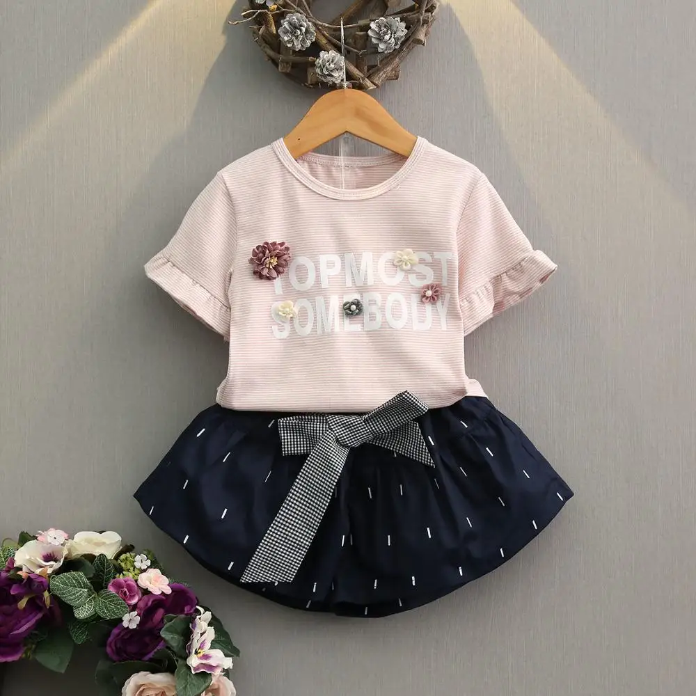 kids casual beautiful model fashion baby flower  girls dresses