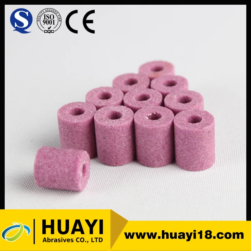 Chinese sipplier pink red aluminum cylindrical cone small abrasive grinding wheel for surface grinder wheel