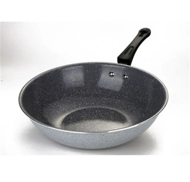 
Environmental nonstick heat resistant coating Chinese aluminum wok pan with Lid 