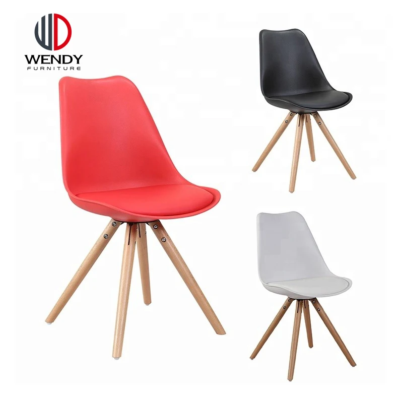 Commercial Use Library Chair Fast Food  Colorful Plastic Chair