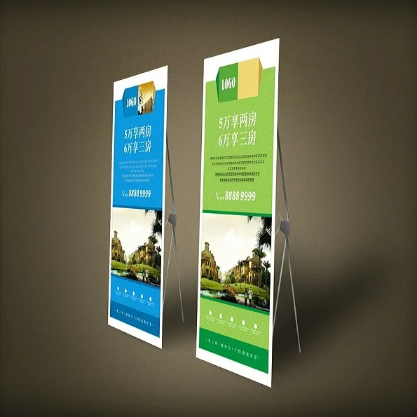 Indoor and outdoor x banner stand 80 x 180 cm
