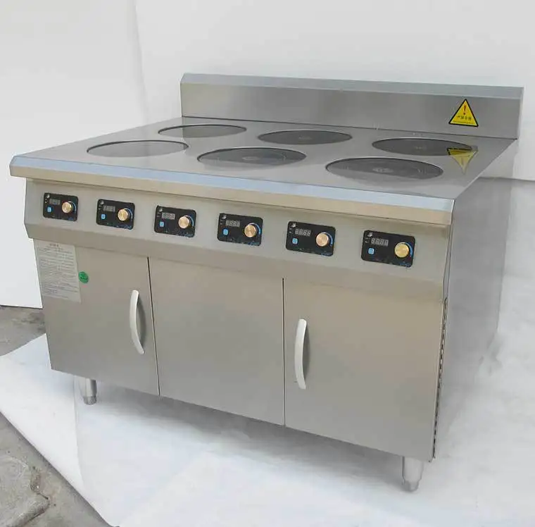  Пользовательская автономная Современная 6 горелка коммерческая Индукционная электрическая плита ресторанное оборудование