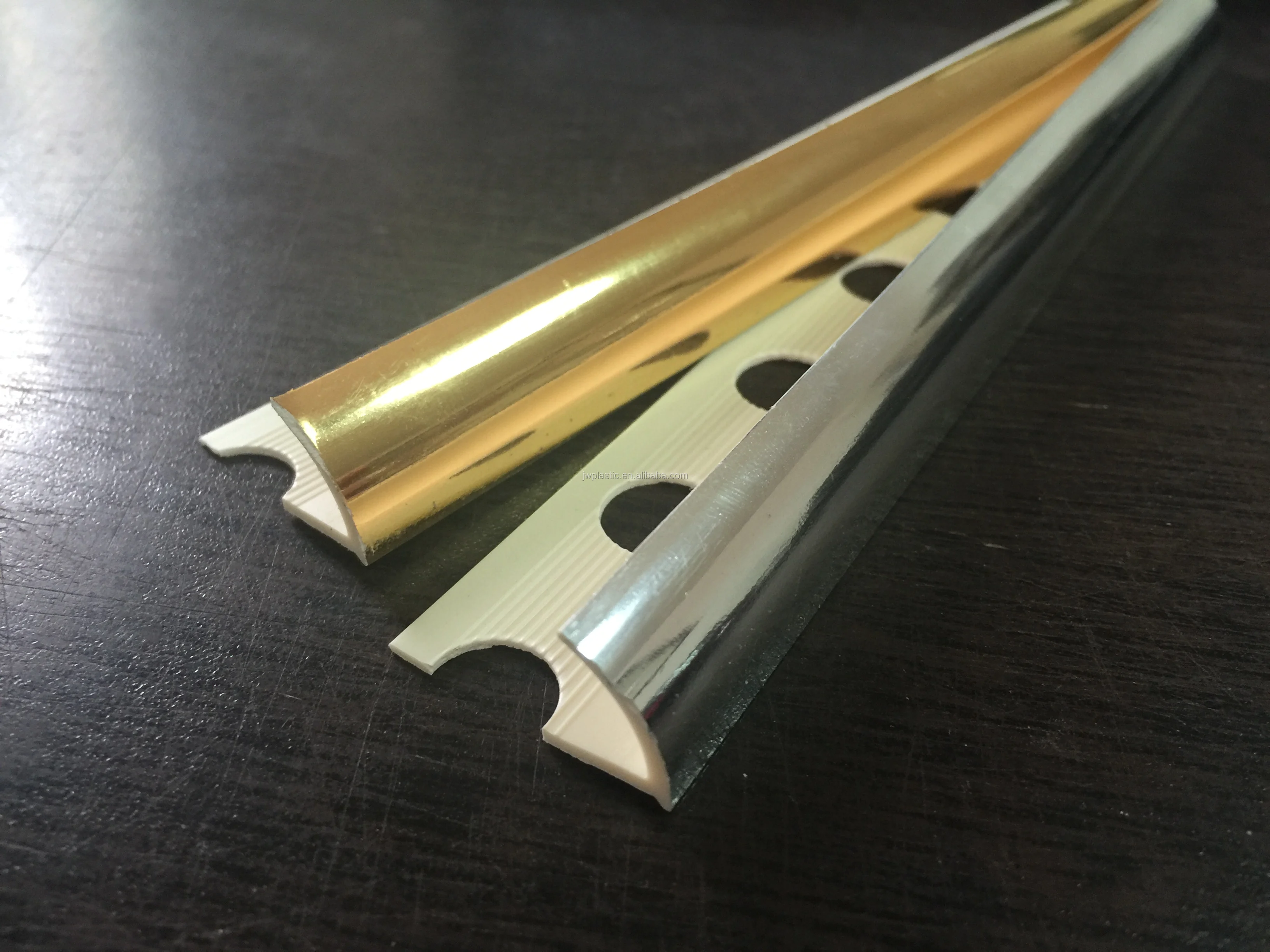 PVC Tile Decorative Profiles Plastic Ceramic Tile Edge Trim Factory