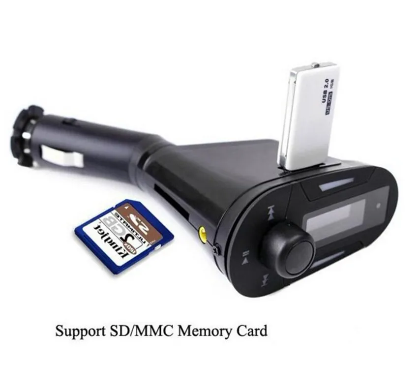 Оптовая продажа с завода Автомобильный MP3-плеер беспроводной FM-модулятор USB/SD/кардридером разъемом MMC и пультом дистанционного управления MK1805