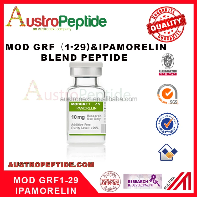 
MOD GRF (1-29) and IPAMORELIN blend peptide research hot sale for USA , EU , Asia 2 mg 4 mg custom size 