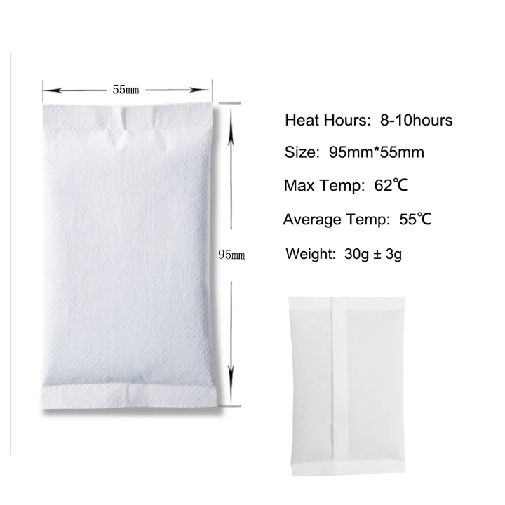 Natural self heating packs hot hand for Cold winter warmers 10 hours salt aqua heat pack pocket hand warmer
