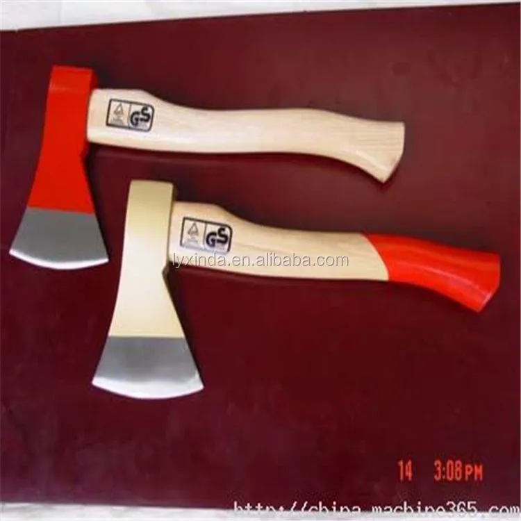 wooden handle cast iron axe