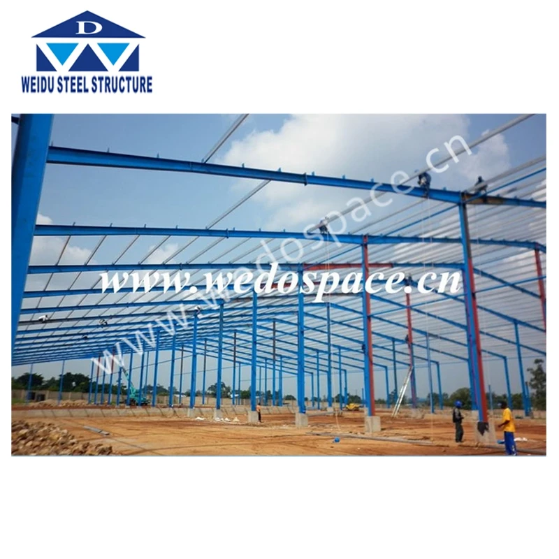 
prefab steel building for chicken shed made in China 