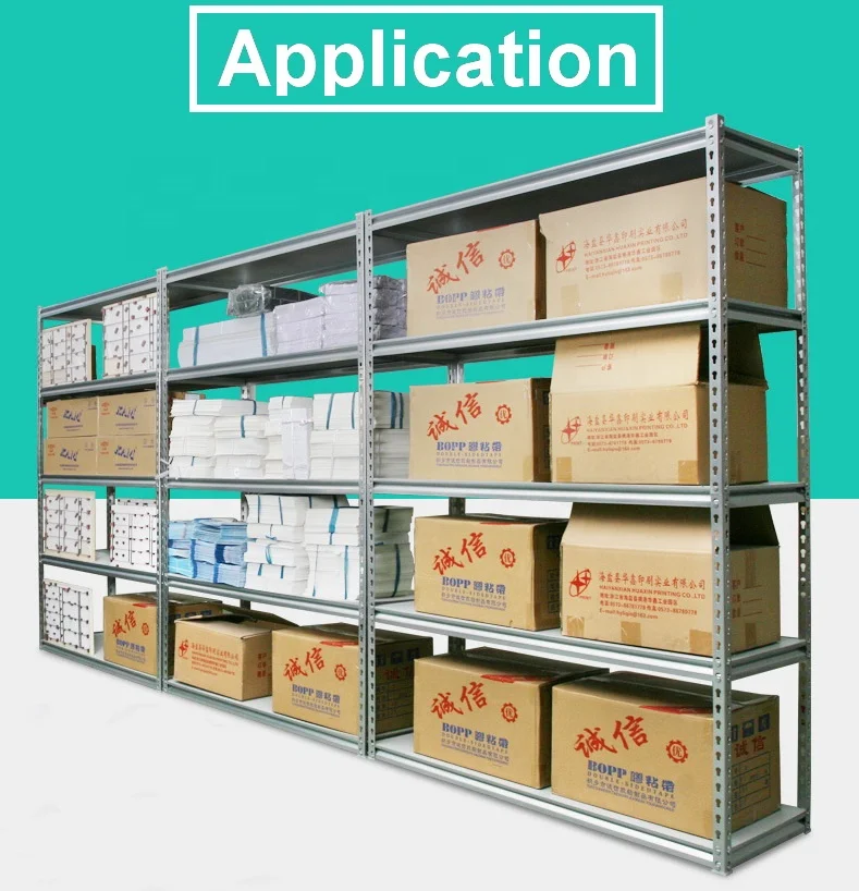 multi-function metal steel warehouse storage shelving slotted angle rivet boltless rack