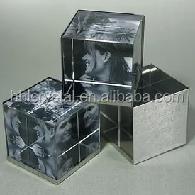  Модная дизайнерская кубическая кристаллическая фоторамка HBL для сувенирных