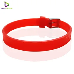 Wholesale 8mm Custom Wristband Bracelets Colorful Silicone Wristband Bracelet For Slide Charms