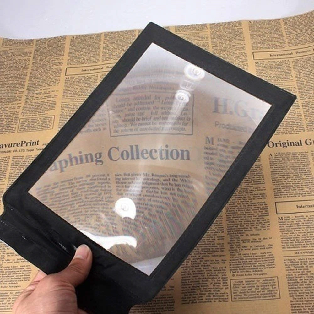 
PVC Full Page Large Sheet Magnifier Magnifying Glass Reading Aid Reading Magnifier for Senior 