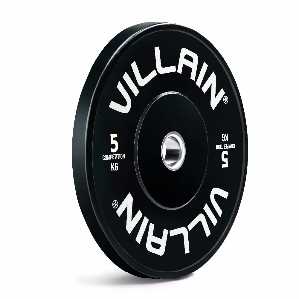 Villain Manufactured 5kg 10kg 15kg 20kg 25kg Barbell Rubber Bumper Weight Plates