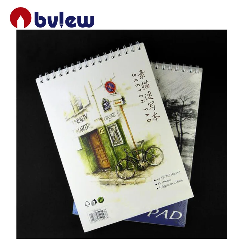 
35 Sheet Sketch Book A4 160GSM Spiral-Bound Sketchpad for Artist 